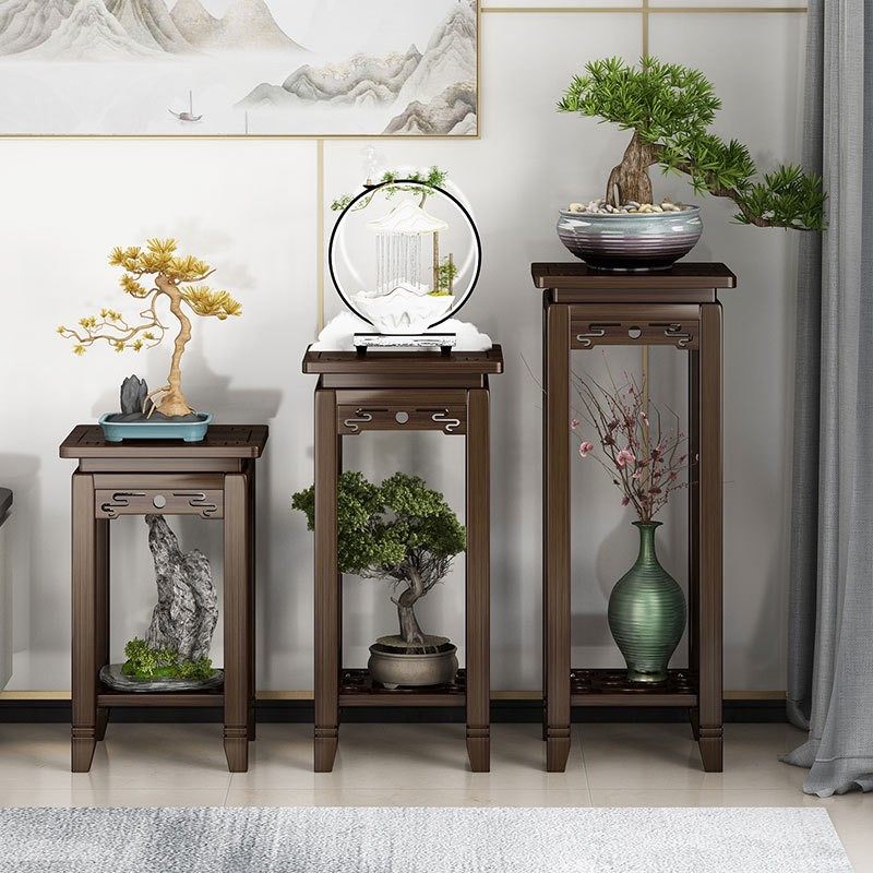 花架客厅置物架落地花台花几室内花盆架仿古中式吊兰架楠竹花EC72,淘宝优惠券,粉丝福利购,淘宝优惠卷