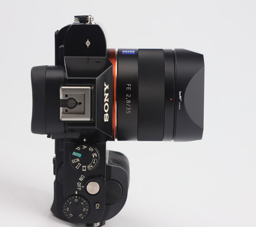 适用于索尼 FE35MM F2.8 FE 55MM F1.8镜头遮光罩 RX1R RX1M2相机 - 图1