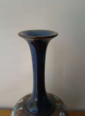 Royal Doulton 皇家道尔顿 兰贝斯百年古董花瓶 斯莱特专利陶瓷瓶