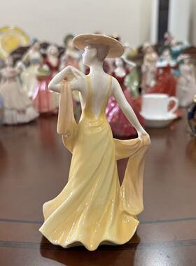 COALPORT 科尔波特 1993年英国 April 四月系列美人瓷偶收藏摆件