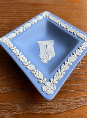 Wedgwood 韦奇伍德 Jasperware 玉石浮雕菱形赏盘 神话人物收藏碟