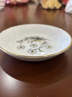Royal Worcester 皇家伍斯特 英国骨瓷花卉装饰小瓷碟 摆件首饰盘