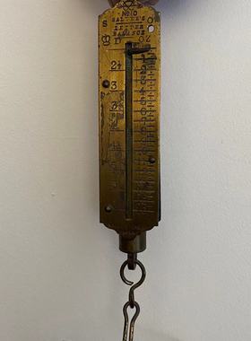 Salter's 索尔特英国百年品牌老铜秤 中古收藏装饰摆件 弹簧秤