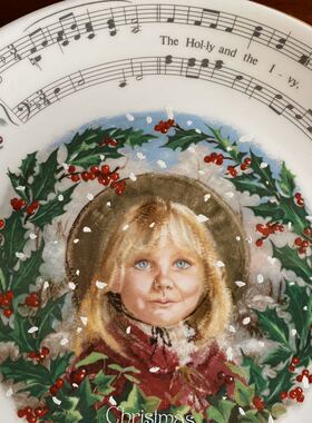 Royal Doulton 皇家道尔顿 1987年 收藏赏盘 挂盘 圣诞限量纪念碟