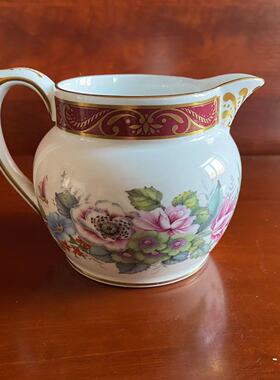 Spode 斯波德 Austen 奥斯汀描金花卉收藏奶壶 英国中古稀有奶杯