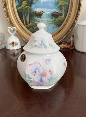 AYNSLEY 安兹丽 Little Sweetheart 小甜心首饰盒 中古收藏瓷罐