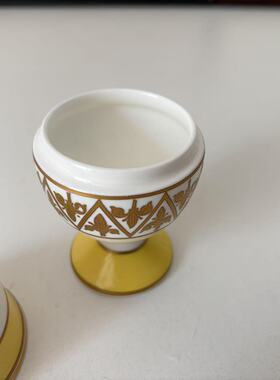 The Royal Collection 英国皇家收藏 鎏金皇冠蛋杯 孤品摆件瓷罐