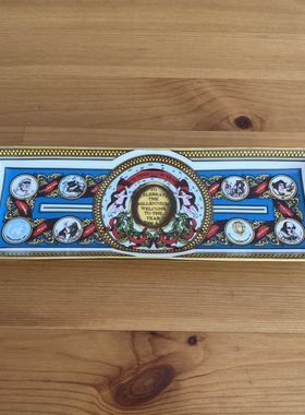 Caverswall 2000年千禧年收藏长方形描金装饰瓷盘首饰盘 纪念笔盘