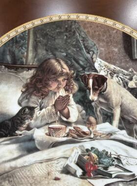Royal Doulton 道尔顿 维多利亚时代肖像画作 1991年产限量收藏盘