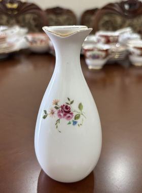 Adderley  阿德利 描金花卉装饰香料壶 精油瓶 稀有瓷瓶收藏摆件