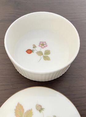 Wedgwood 韦奇伍德 Wild Strawberry 野草莓首饰盒 英国装饰瓷罐