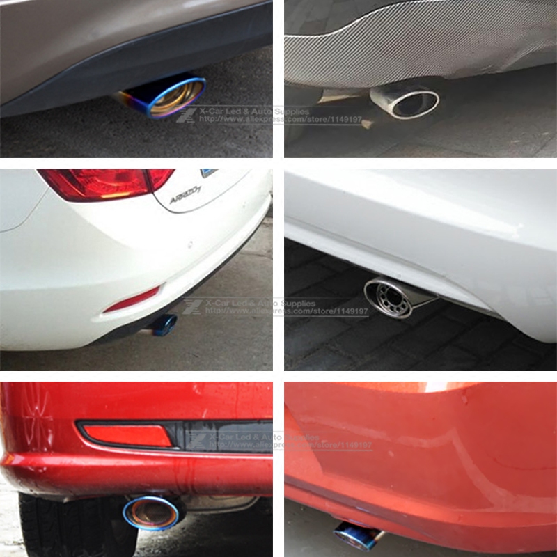 本田缤智尾喉XRV飞度专用排气管改装装饰不锈钢烟筒外饰尾气罩 - 图2