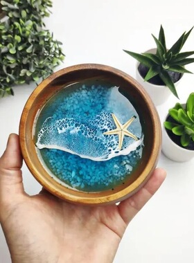 碗里的海世界微景观摆件