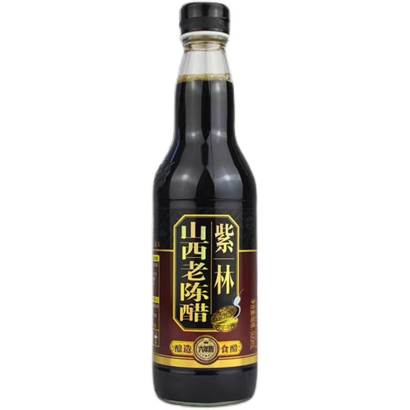 紫林6度山西老陈醋500ml/瓶地理标志产品GB/T19777无添加零添加0 - 图1