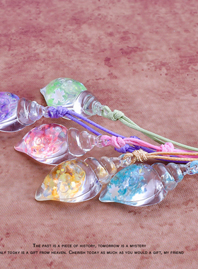 超可爱夜光珍珠海螺项链