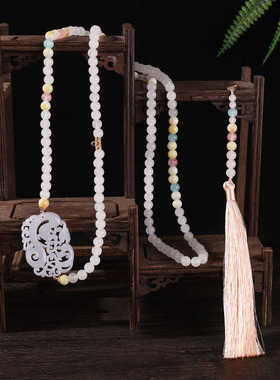 流苏百搭糖果色小清新璎珞项链