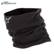 Italy A Star Alpinestars Motorcycle Riding Neck Sleeve Rocking Grain Suede Embroidered Warm Autumn Winter Windproof Scarves