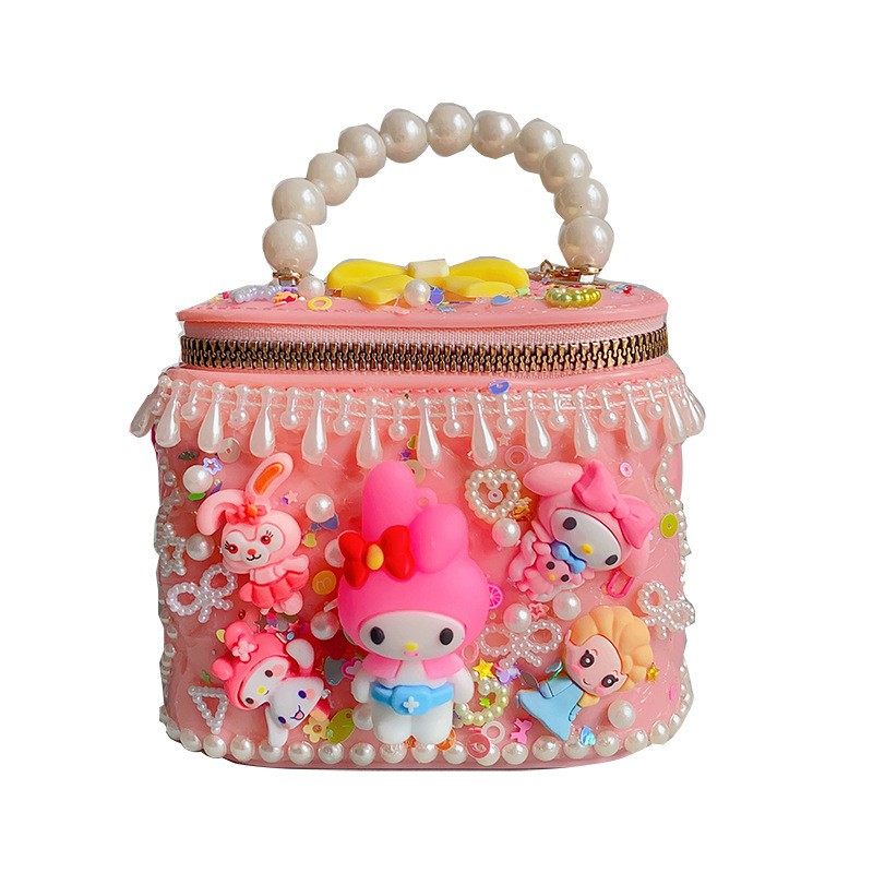 儿童diy奶油胶水桶包手工制作材料包女孩子益智粘贴果冻背包CX08,淘宝优惠券,粉丝福利购,淘宝优惠卷