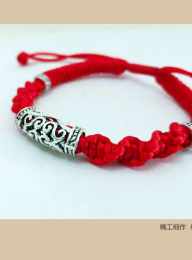 包邮情侣青丝编手链黑男手工编织