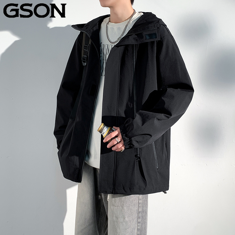 GSON 2024新款冲锋衣外套男女款春秋潮牌工装夹克夏季户外登山服_淘宝内购会_女装/女士精品