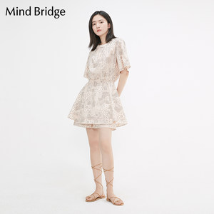 MindBridge连衣裙女连体裤夏季新款韩版气质短裤裙 MVOP323J