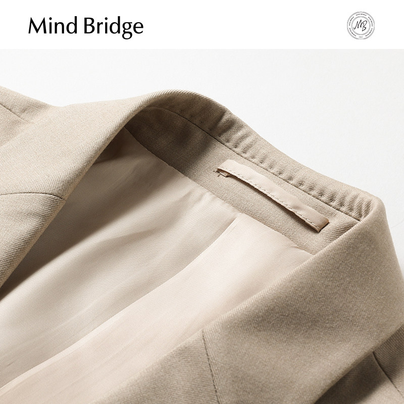 Mind Bridge【绵羊毛】男士平驳领西服2026新款西装春季商务正装,淘宝优惠券,粉丝福利购,淘宝优惠卷