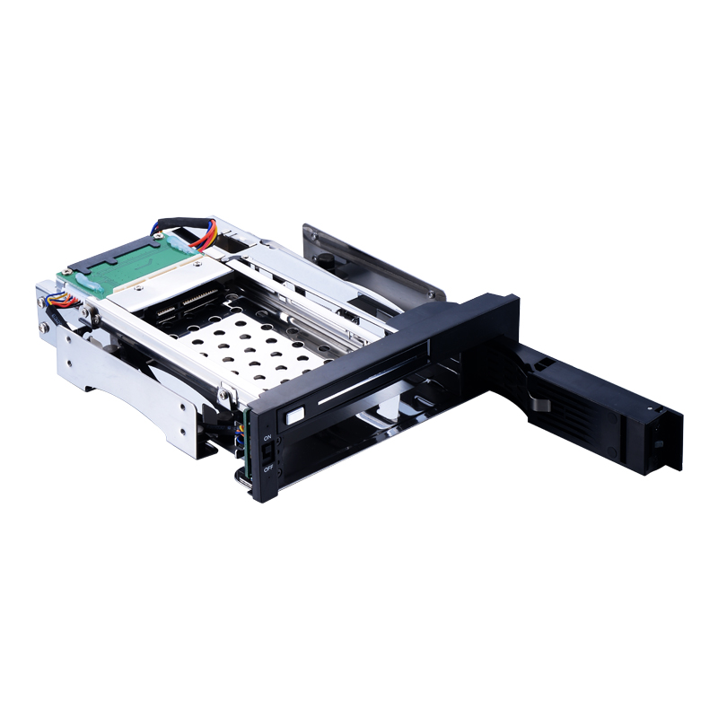 unestech2.5+3.5寸双盘位光驱位内置SATA硬盘抽取盒免工具安装