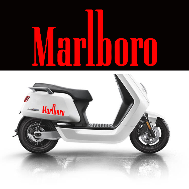 万宝路Marlboro车贴港风香烟创意贴花个性电动摩托反光装饰贴纸