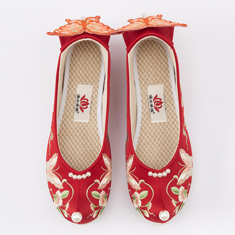 汉尚华莲年中粉丝福利③百搭配饰绣花鞋汉服女清仓有瑕 缺货退款,淘宝优惠券,粉丝福利购,淘宝优惠卷