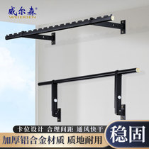Side Mount Clotheshorse Wall Fixed Balcony Aluminum Alloy Hanging Clothes Rod Sunning Rod A Perforated Clotheshorse Stationary Type
