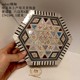 Spot Egyptian native handmade mother-of-pearl jewelry box regular model hexagonal medium size A 17*15*5.5