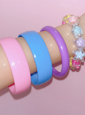 原宿多巴胺糖果色手镯