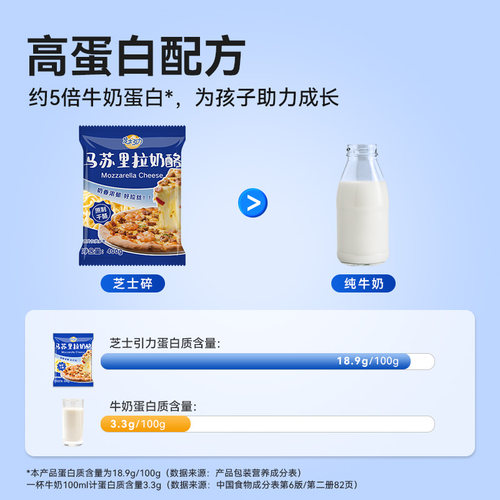 芝士引力原制芝士碎马苏里拉丝做披萨用的奶酪儿童添加无家用烘焙 - 图1