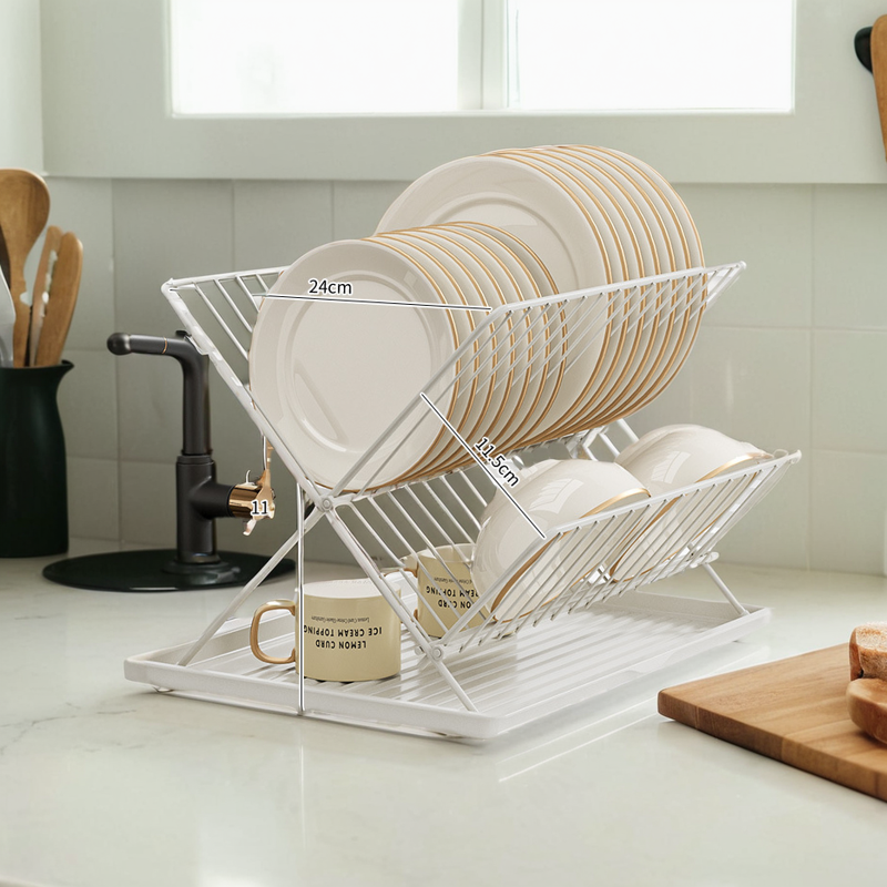 家用不锈钢台面碗碟沥可折叠碗架餐具置物收纳架子碗盘架,淘宝优惠券,粉丝福利购,淘宝优惠卷