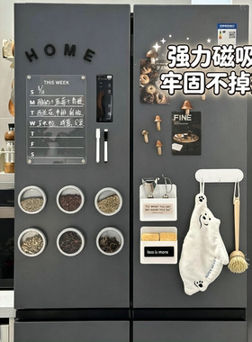 冰箱磁吸透明可擦周计划留言板