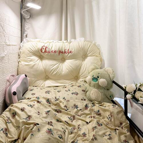 宿舍床头玩手机看书大靠枕上下铺加厚软包靠垫刺绣可拆洗单人靠背 - 图3