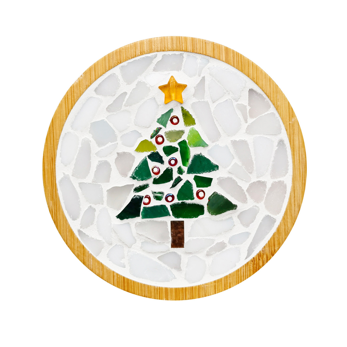 圣诞节杯垫马赛克diy 儿童手工创意手工材料包制作玩具文创小礼品,淘宝优惠券,粉丝福利购,淘宝优惠卷