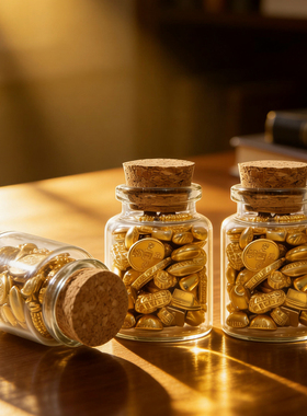 【满瓶吉祥物】金砖如意填充物装饰摆件创意用品元宝铜合金送人款