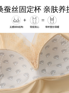 收腹美背女春夏薄塑身上衣免穿文胸束腰强力收小肚一体式蕾丝背心