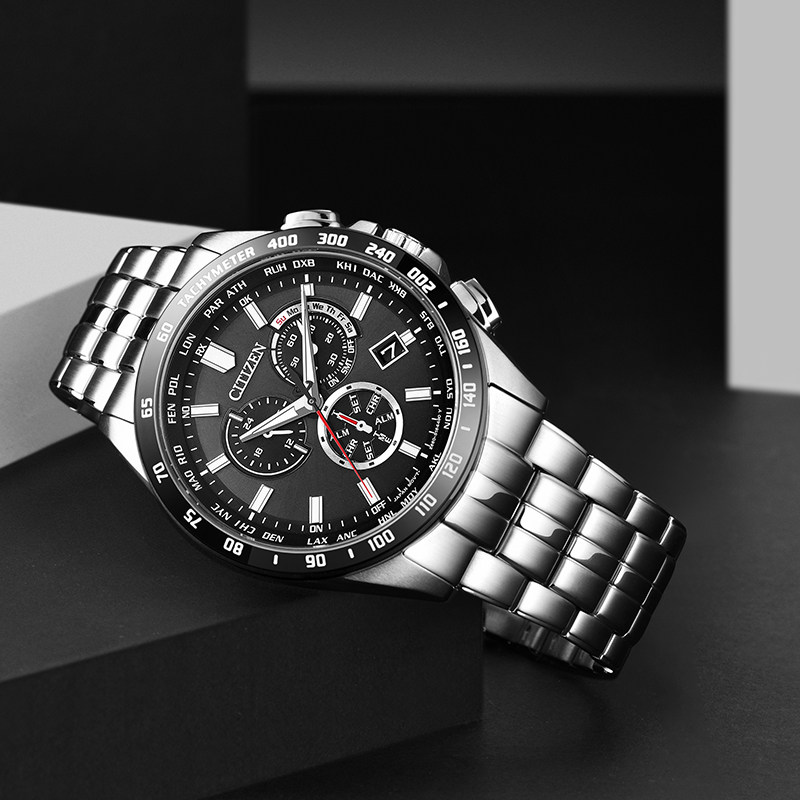 【官方限量】西铁城男光动能电波熊猫 西铁城海外日韩腕表