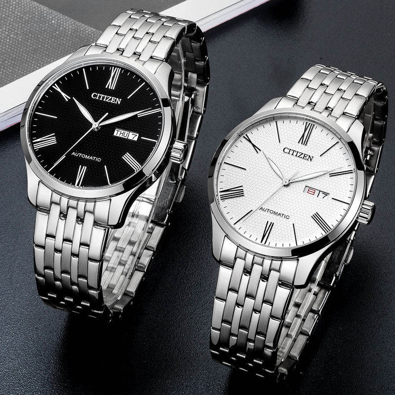 citizen正品轻奢机械商务钢带男表 西铁城海外日韩腕表