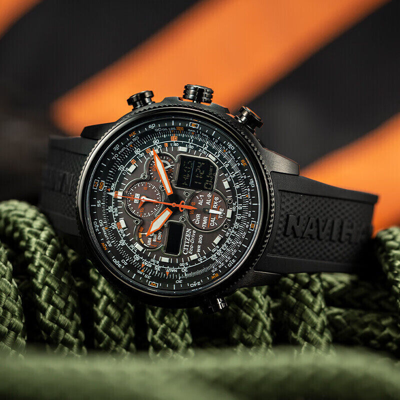 【海外黑天使】西铁城男空中之鹰电波 西铁城海外日韩腕表