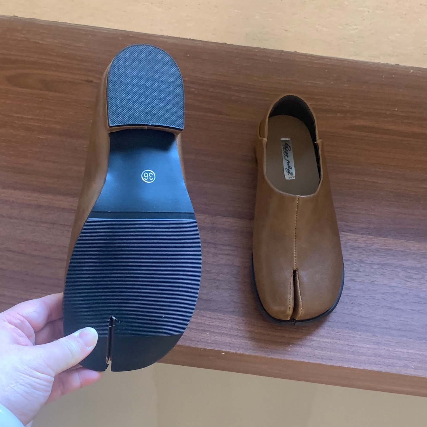 分趾猪蹄鞋平底单鞋女鞋子2026春秋季马蹄猪脚鞋一脚蹬黑色小皮鞋,淘宝优惠券,粉丝福利购,淘宝优惠卷