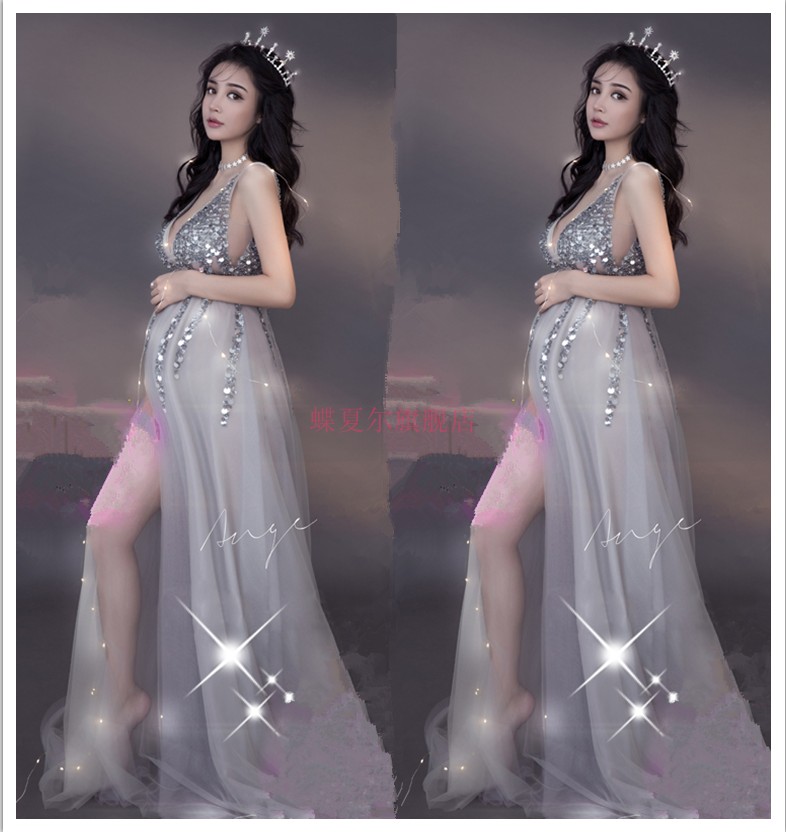 新款孕妇写真服装影楼孕姿服饰纱裙 蝶夏尔影楼服装