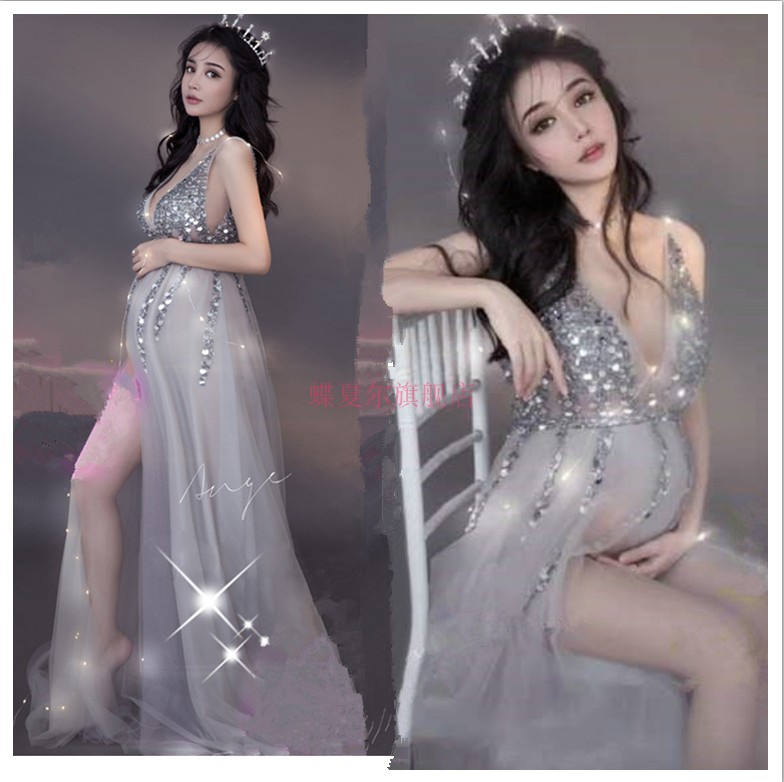 新款孕妇写真服装影楼孕姿服饰纱裙 蝶夏尔影楼服装