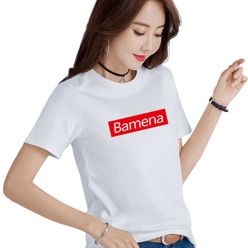 孔雀蓝宽松短袖t恤女潮纯棉上衣 贝米娜T恤