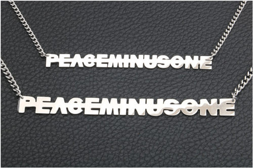 日韩版欧美款权志龙GD同款peaceminusone钛钢男女项链锁骨 - 图0