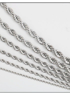 麻花麻花链不锈钢钛钢