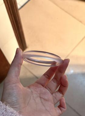 天然高冰冰莓粉玉髓玛瑙女款手镯