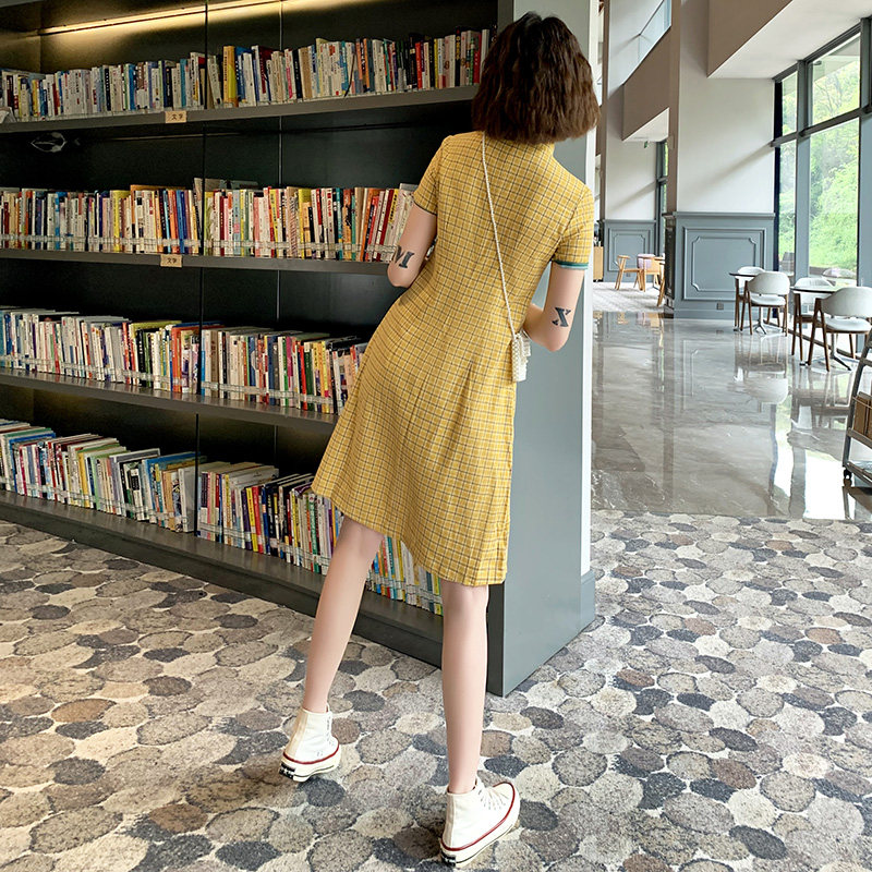 年轻款少女旗袍式2020年新款连衣裙 麦蓉旗袍